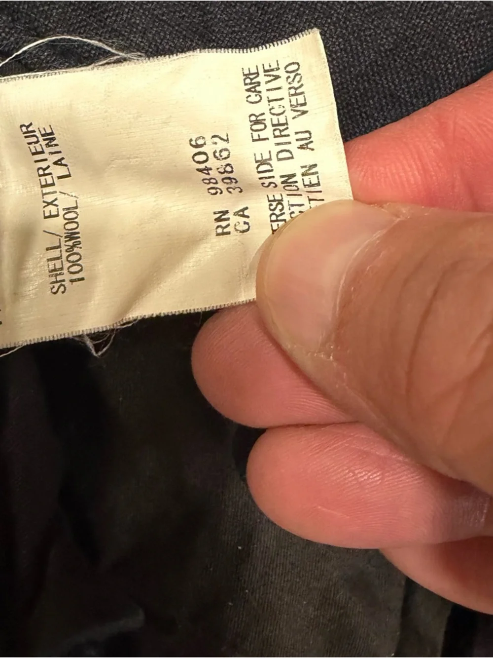 Theory Men’s Dark Blue Wool Dress Pants 31x27